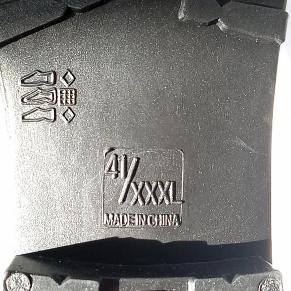 Mid Calf Rain Boots Waterproof Lightweight Garden Shoes Black Size 41, 9M - Picture 4 of 7